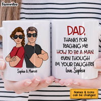 Personalized Gift For Dad From Daughter Thanks For Mug 24942 thumb 1