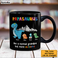 Personalized Gift For Grandpa Papasaurus Mug 24943 thumb 1