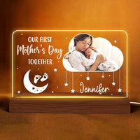 Personalized Gift For New Mommy Plaque LED Lamp Night Light 24944 thumb 1