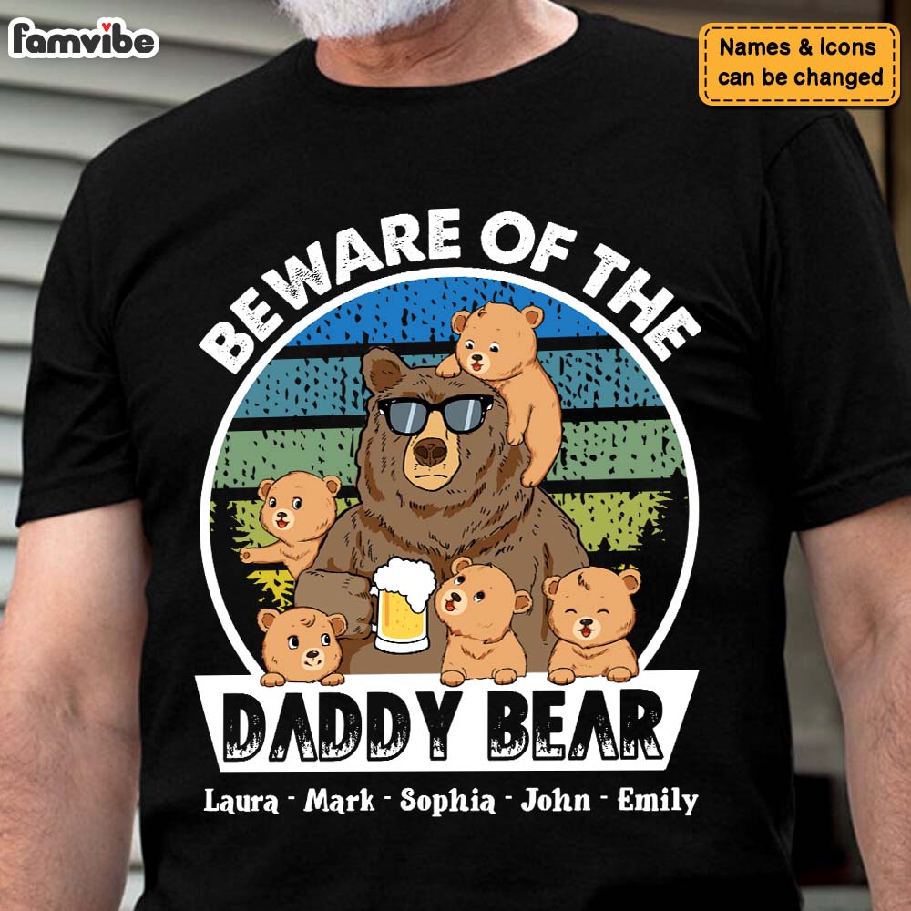 Personalized Daddy Bear Shirt Hoodie Sweatshirt 24946 Primary Mockup
