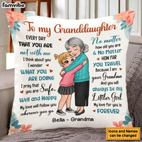 Personalized Gift To Granddaughter Pillow 24955 thumb 1
