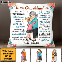 Personalized Gift To Granddaughter Pillow 24955 thumb 1
