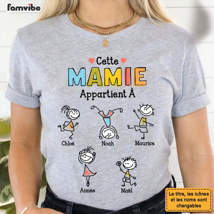 Personalized Mamie French Grandma Belongs Drawing Shirt - Hoodie - Sweatshirt 24957 1