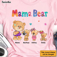 Personalized Mama Bear Colorful Flower Shirt - Hoodie - Sweatshirt 24958 thumb 1