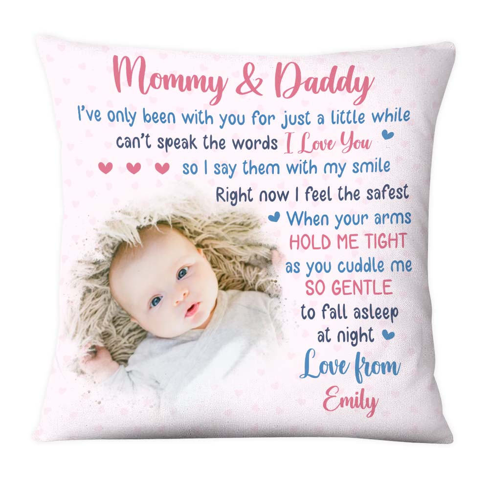 Personalized Gift For Mommy & Daddy Pillow 24959 Primary Mockup