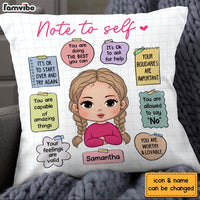 Personalized Note To Self Affirmation Mug Pillow 24961 thumb 1