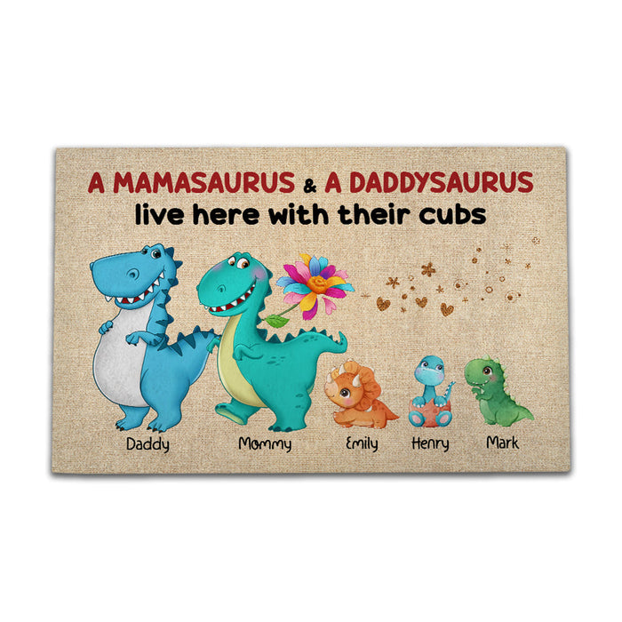 Personalized Mamasaurus Doormat 24962 1