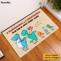 Personalized Mamasaurus Doormat 24962 thumb 1