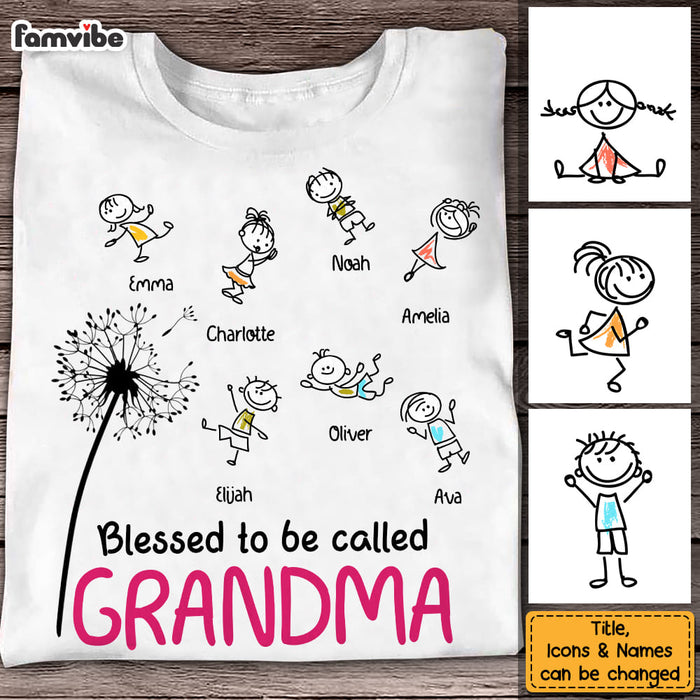 Personalized Blessed Grandma Shirt - Hoodie - Sweatshirt 24966 1