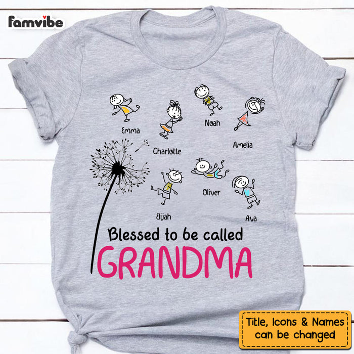 Personalized Blessed Grandma Shirt - Hoodie - Sweatshirt 24966 1