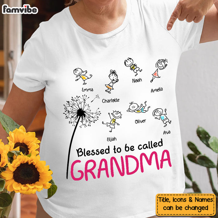 Personalized Blessed Grandma Shirt - Hoodie - Sweatshirt 24966 1