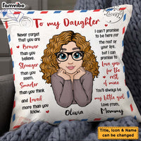 Personalized Gift To My Daughter Pillow 24967 thumb 1