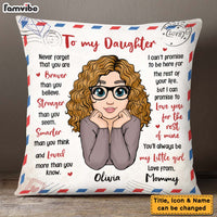 Personalized Gift To My Daughter Pillow 24967 thumb 1