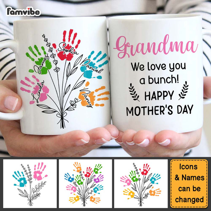 Personalized Gift For Grandma We Love You Bunch Mug 24971 1