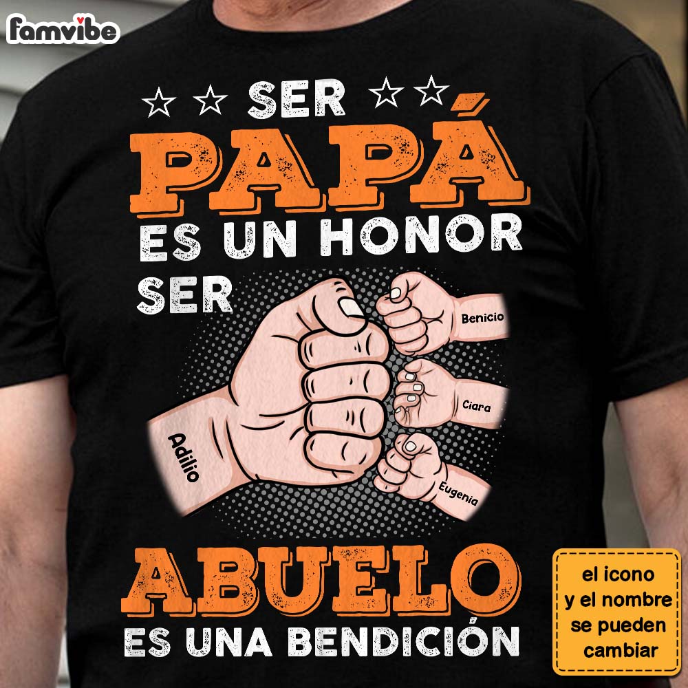 Personalized Gift For Grandpa Abuelo Spanish Shirt Hoodie Sweatshirt 24976 Primary Mockup