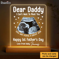 Personalized Happy 1st Father's Day Plaque LED Lamp Night Light 24977 thumb 1