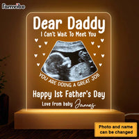 Personalized Happy 1st Father's Day Plaque LED Lamp Night Light 24977 thumb 1