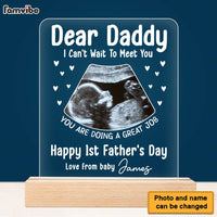 Personalized Happy 1st Father's Day Plaque LED Lamp Night Light 24977 thumb 1