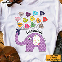 Personalized Grandma Cute Elephant Shirt - Hoodie - Sweatshirt 24983 thumb 1