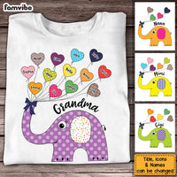 Personalized Grandma Cute Elephant Shirt - Hoodie - Sweatshirt 24983 thumb 1