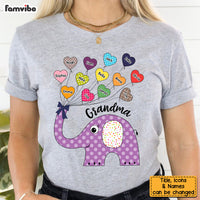 Personalized Grandma Cute Elephant Shirt - Hoodie - Sweatshirt 24983 thumb 1