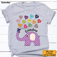 Personalized Grandma Cute Elephant Shirt - Hoodie - Sweatshirt 24983 thumb 1