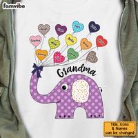 Personalized Grandma Cute Elephant Shirt - Hoodie - Sweatshirt 24983 thumb 1