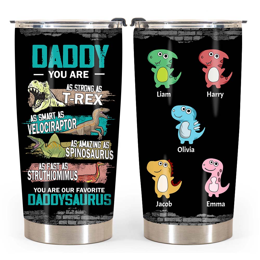 Personalized Daddy You Are Steel Tumbler 24992 Primary Mockup
