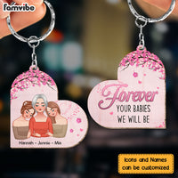 Personalized Forever Your Babies Wood Keychain 24993 thumb 1