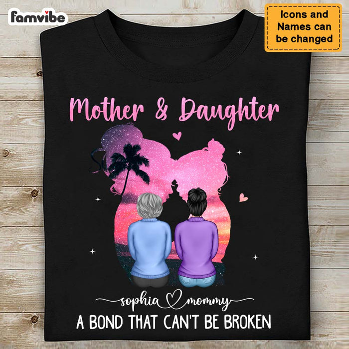 Personalized Mother & Daughter A Bond That Can't Be Broken Shirt - Hoodie - Sweatshirt 24998 1