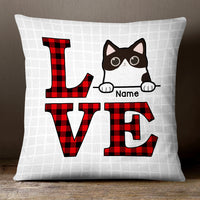 Personalized Love Cat Pillow JR271 30O47 (Insert Included) thumb 1