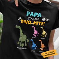 Personalized Dad Dinosaur T Shirt MY191 26O58 thumb 1