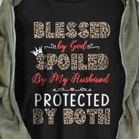 Wife Spoiled By Husband T Shirt  DB246 81O60 thumb 1