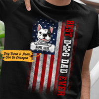 Personalized Patriotic Flag Dog Dad T Shirt MY105 65O36 thumb 1