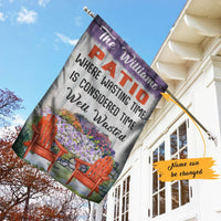 Personalized Patio Gardening Garden Flag JN254 85O60 thumb 1