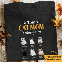 Personalized Cat Mom T Shirt JN122 73O57 thumb 1