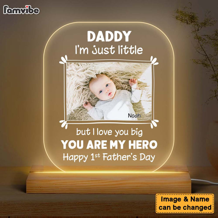 Personalized Gift For New Daddy You Are My Hero Plaque LED Lamp Night Light 25000 1