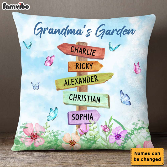 Personalized Gift Grandma's Garden Pillow 25008 1