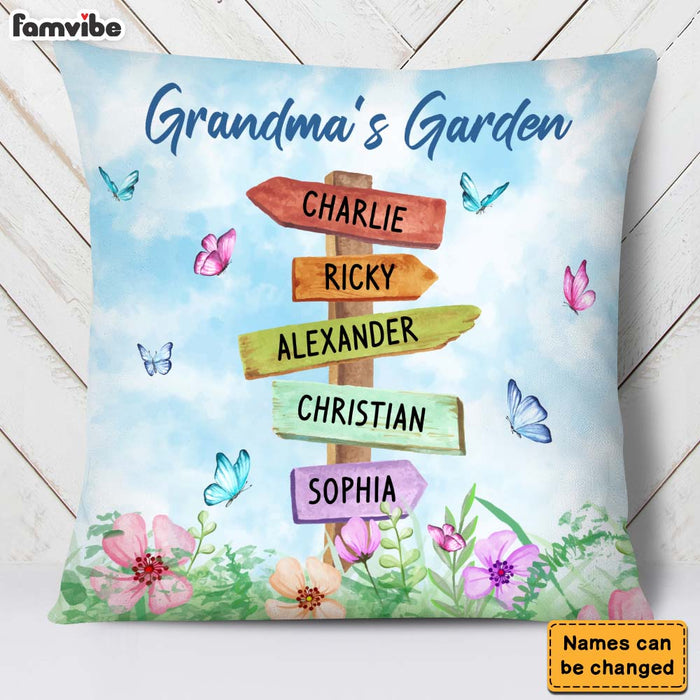 Personalized Gift Grandma's Garden Pillow 25008 1