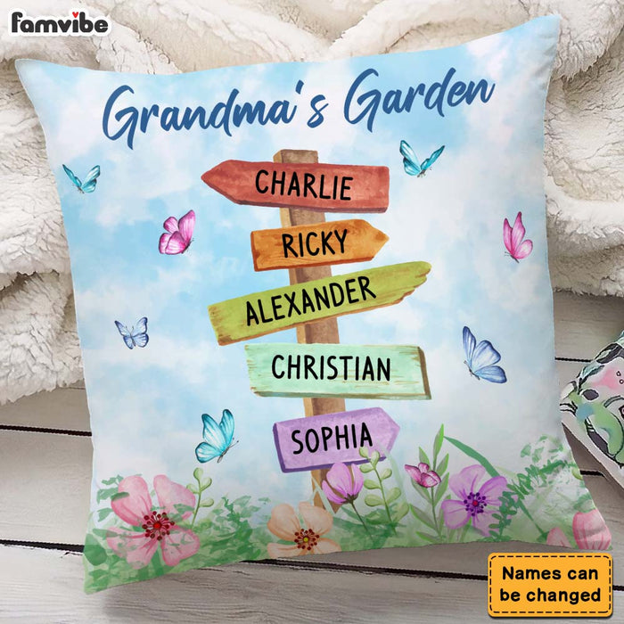 Personalized Gift Grandma's Garden Pillow 25008 1
