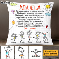 Personalized Grandma Abuela Spanish Doodle Pillow 25011 thumb 1