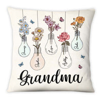 Personalized Gift for Grandma Lightbulb Flower Pillow 25015 thumb 1