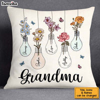Personalized Gift for Grandma Lightbulb Flower Pillow 25015 thumb 1