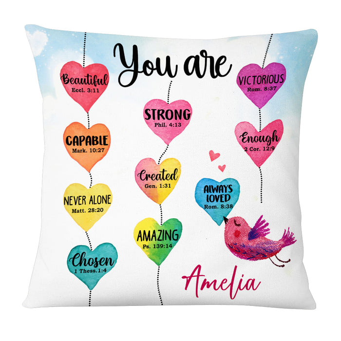 Personalized Gift for Daughter You Are Heart Pillow 25020 1