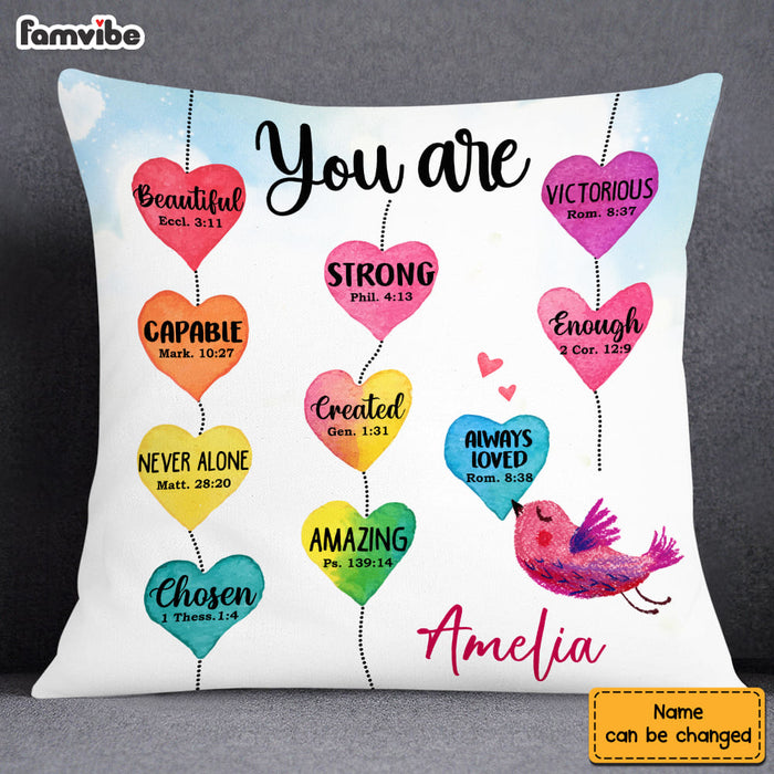 Personalized Gift for Daughter You Are Heart Pillow 25020 1