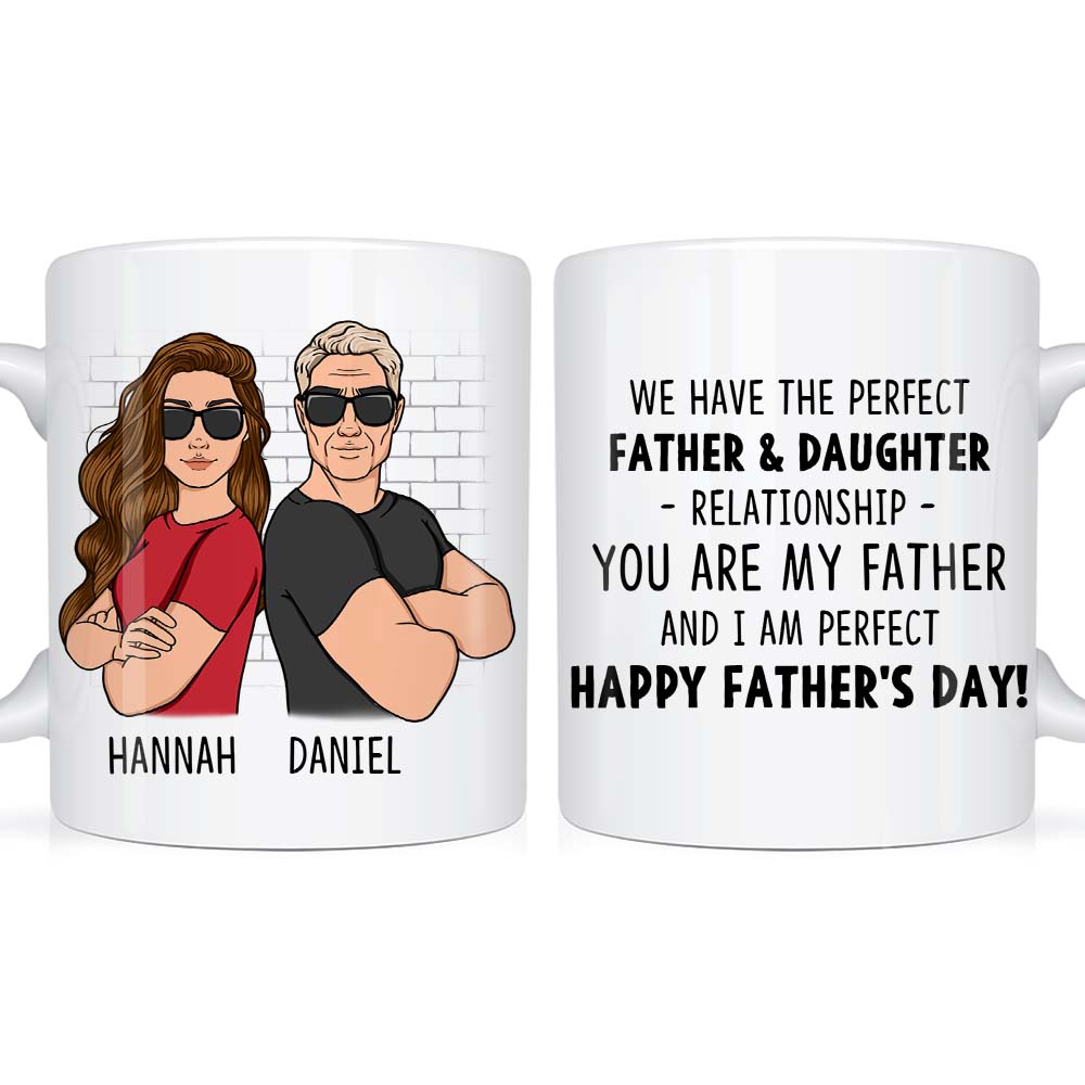 Personalized Gift For Dad From Daughter Son Mug 25026 Primary Mockup