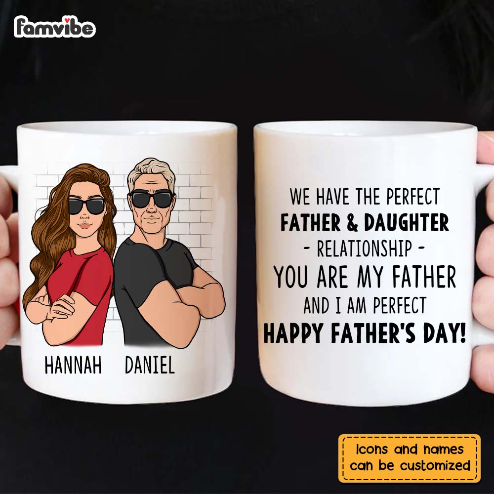 Personalized Gift For Dad From Daughter Son Mug 25026 Primary Mockup