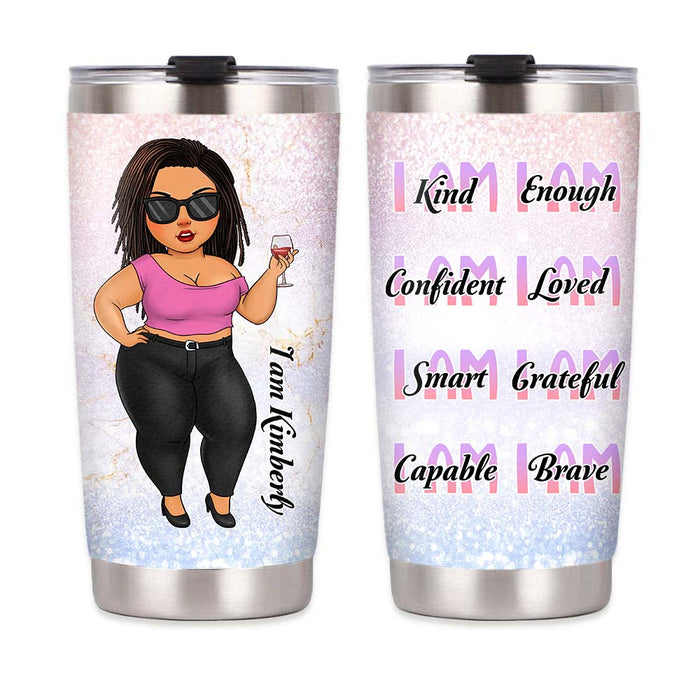 Personalized I Am Kind I Am Smart Steel Tumbler 25033 1