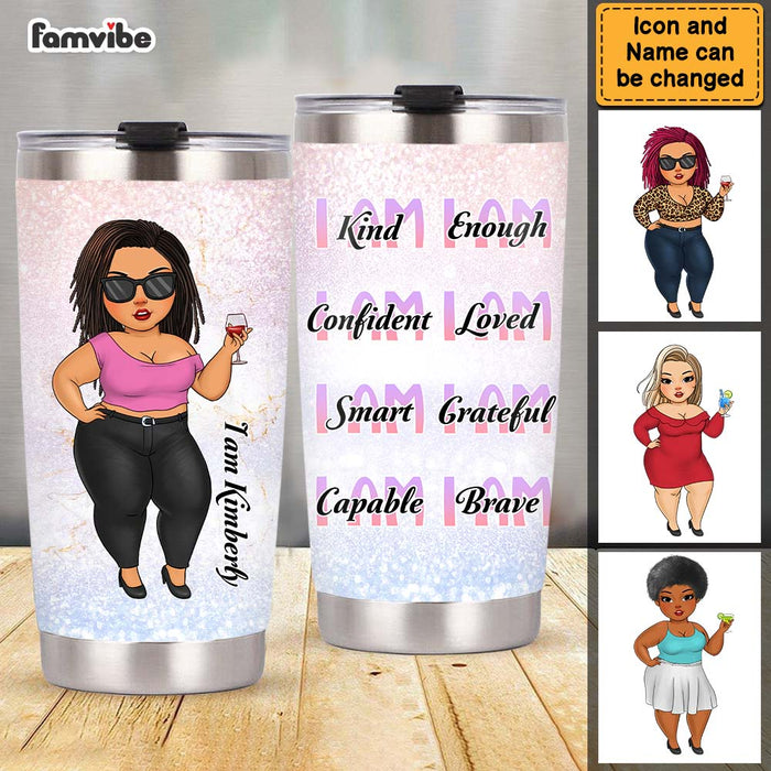 Personalized I Am Kind I Am Smart Steel Tumbler 25033 1