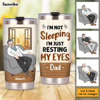 Personalized Sleeping Dad Just Resting His Eyes Steel Tumbler 25037 thumb 1
